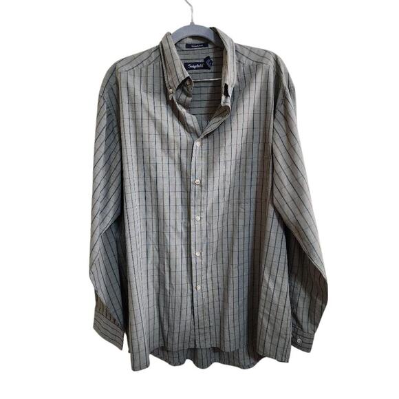Men's Sedgefield Casual Button-Down Long Sleeve Shirt Large - Picture 1 of 4